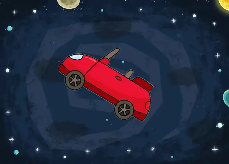 Red car